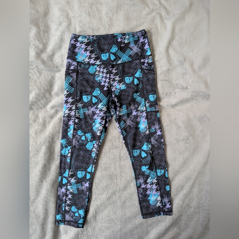 CVG | Capri Leggings | Celestial Skull | XS